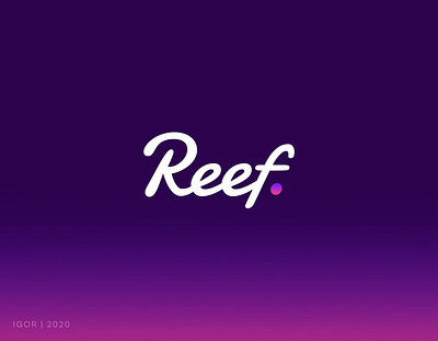 LOGO DESIGN | REEF | CRYPTO LOGO branding crypto graphic design logo logo design reef typography web3