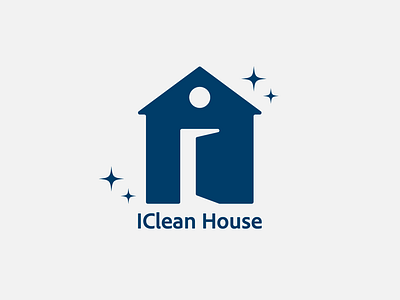 Logo for cleaning abstract clean cleaning emblem graphic design home house logo logo design logotype minimal monogram service star