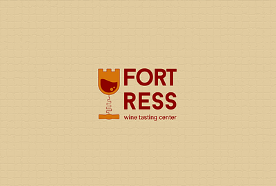Logo for wine center abstract castle corkscrew emblem fort fortress graphic design logo logo design logotype minimal monogram red wine road wine wineglass winery