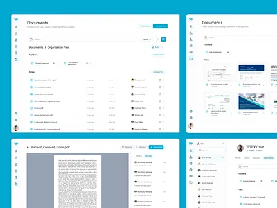 Document Storage UI for Healthtech healthtech product ui