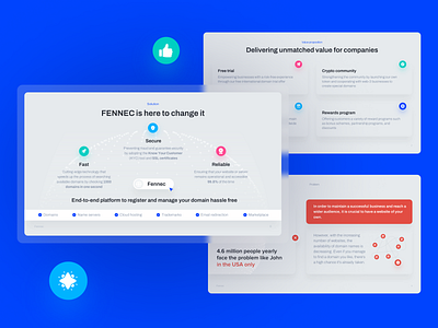 Domain Registrar & Web Hosting Presentation deck design domain domain registrar hosting investor deck investor pitch keynote pitch pitch deck powerpoint presentation web web design