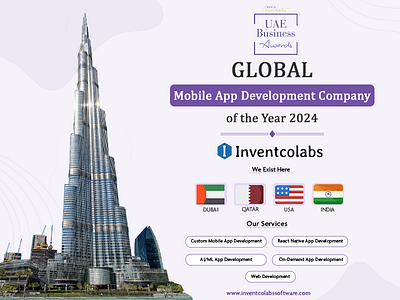 Inventcolabs Got "UAE Business Award" From Mea Markets appdevelopmentcompany mobileapp mobileappdevelopemnt softwaredevelopment