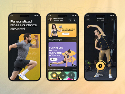 Fitness Workout App app app design app designer design fitness fitness app fitness workout app mobile app design mobile ui ui workout app