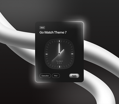 Go Watch Theme 7 app design figma product design smart watch ui