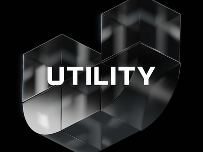 Utility 3d brand branding design graphic design icon identity logo shape u wordmark