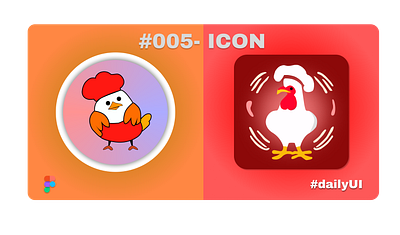 ICON DESIGN |#dailyui| branding chicken dailyui design figma food store graphic design icon illustration logo ui ux vector