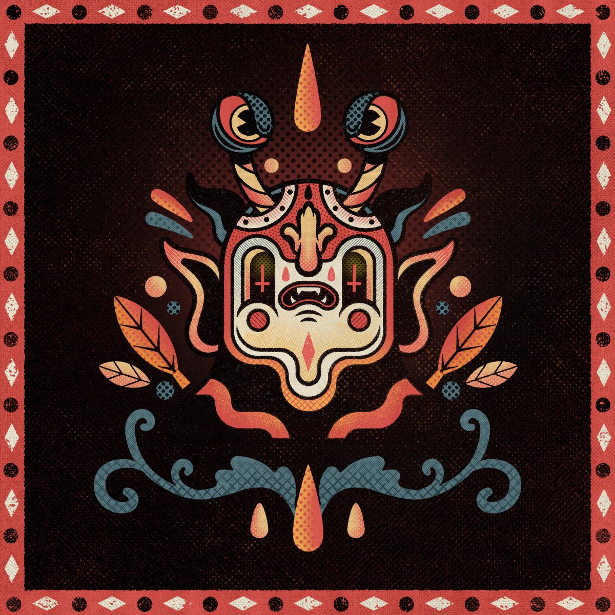 Lumezoid [recolor] abstract cartoons illustration modernism monsters texture vintage