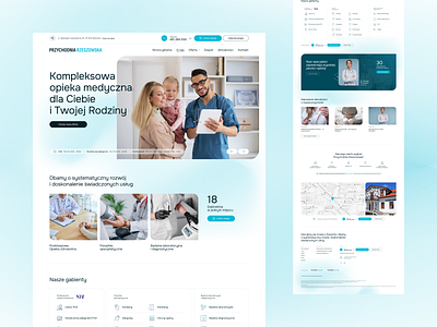 Przychodnia Rzeszowska clinic design doctor figma medic medical medicalclinic medicine portfolio product ui ux webdesign