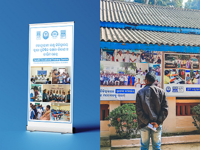 Informative print banner designs for ACM NGO branding.... banner banner design blue brand design branding design graphic design hospital hospital branding ngo ngo branding poster poster design print design rural social social upliftment social work standee standee design