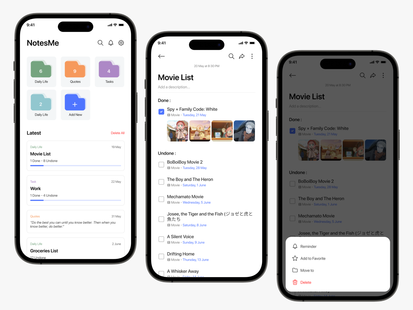 NotesMe - Notes and Lists App notes task list ui design uiux