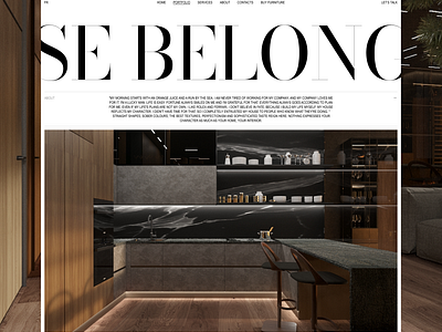 Reine Du Design agency architecture buro case desktop interior mobile page portfolio product project scroll studio tablet