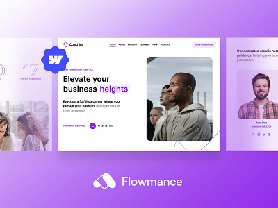 Elevate Your Coaching Journey with Coachina! 🚀 agency template coaching consulting design responsive template webflow webflow template webflowtemplate websitedesign
