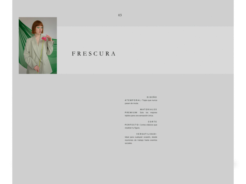 03 - Landing Page Concept for Fashion design fashion landin landing page typography ui web