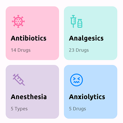 Medical Drugs & Library - UI for Mobile app dental design drugs electronic infinity library medical professional ui user interface ux