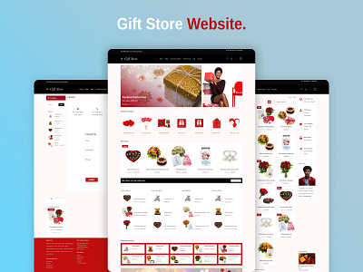 Gift Store Website Template ecommerce giftstorewebsite landingpage onlinestore woocommerce wordpress