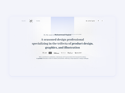 Kal Portfolio Website Design branding ui website