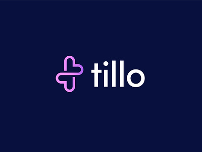 Tillo abstract branding concept exploration gradient graphic design icon letter lettermark line line logo linework logo modern t vector