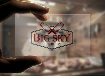 Big Sky Butcher Logo: Crafting Tradition with Precision branding graphic design logo