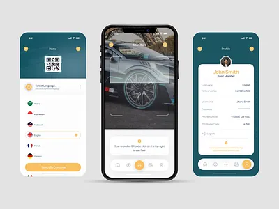 QR Scanning App Design app mobile mobile app qr code screen ui ui design