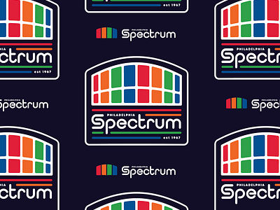 Spectrum Logo display pattern 76ers 80s branding broad street bullies design flyers logo logo design pattern philadelphia philadelphia sports philly sixers sports t shirt design