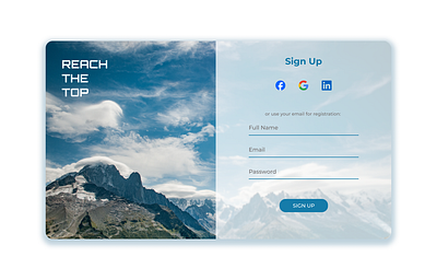 #001 Sign Up dailyui