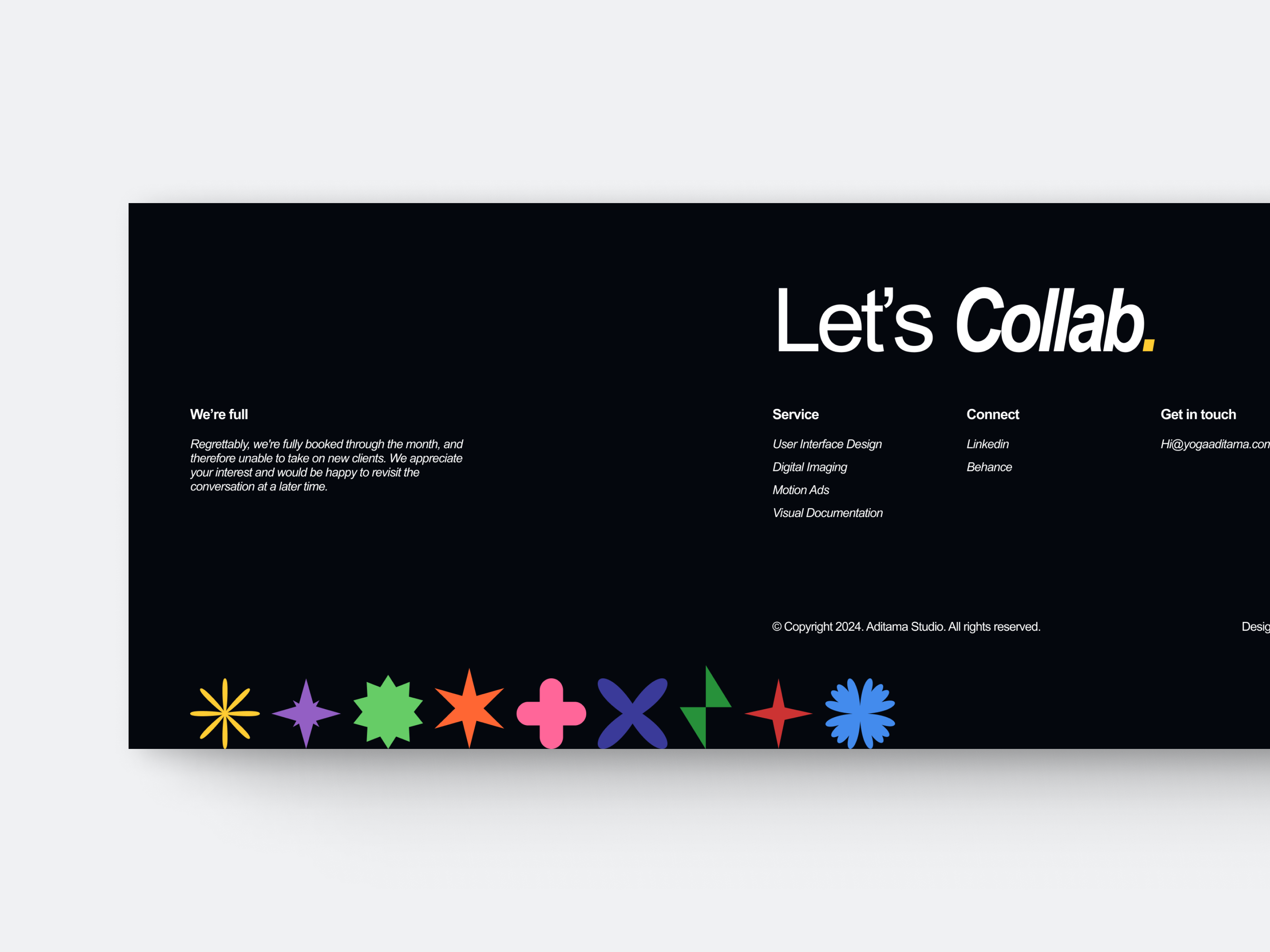 #3 Footer - Black Minimalism Booked appdesign black colorful creative dark theme design designdaily designer desktopapp event footer figma footer minimalism modern design sleek template ui user interface ux website template