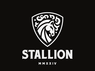 Stallion branding concept design horse illustration logo stallion