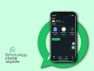 WhatsApp Clone android app clone design flutter ios mobile product ui ux whatsapp