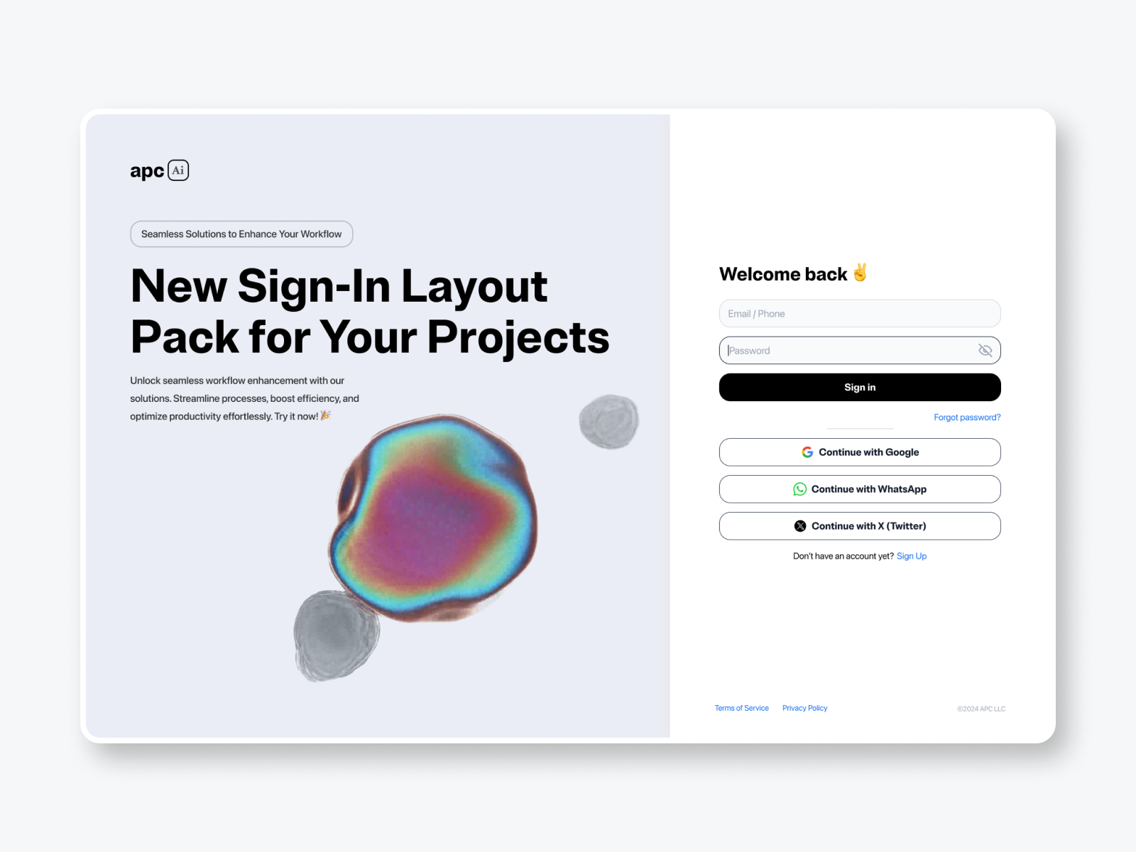 Sign-in Layout Pack desktop free freebie layout login mobile responsive sign in ui kit