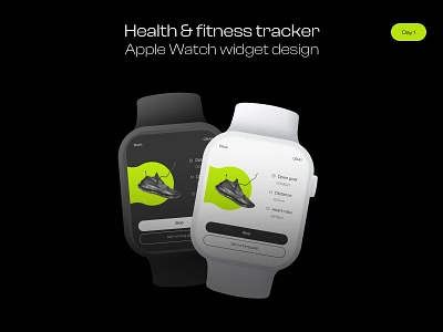 Widget Design Challenge | Health & Fitness Tracker animation app apple apple watch challenge design design challenge designer figma fitness health healthcare ios ui watch watch design watchos widget widget design widget ui