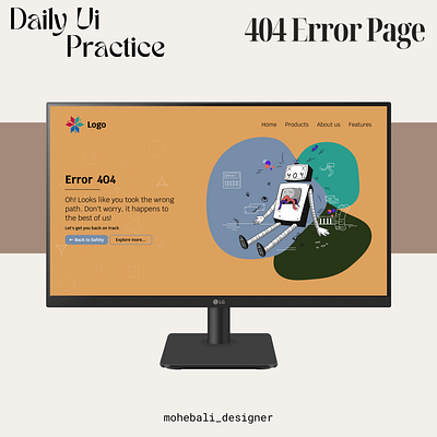 Web Design - 404 Error Page 404 404page error figma ui ux webdesign