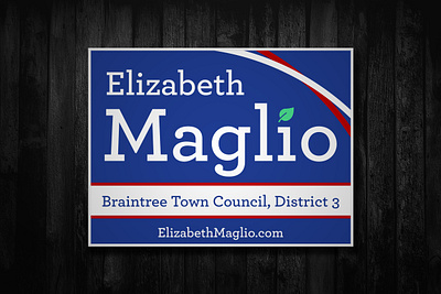 Elizabeth Maglio Campaign brand branding campaign favicon font graphic design illustrator logo page layout patriotic slab serif vector yard sign