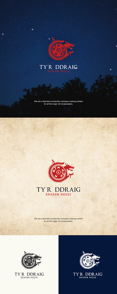 The logo for "Ty'r Ddraigh" branding logo