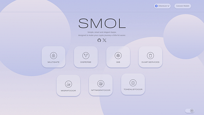 Smol Website Design Exploration design ui