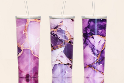 Abstract Tumbler Wrap cold