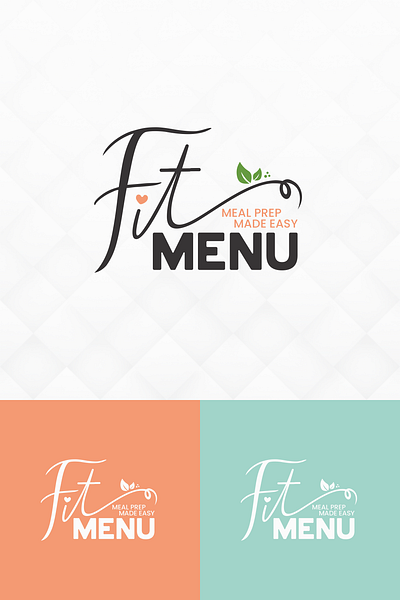 Fit Menu Logo branding logo