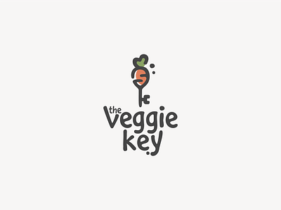 Carrot Key Vegetarian Logo Design aquarelle branding carrot cartoon design food graphic design hand made handdrawn healthy illustration key logo logotype modern typography vector vegan vegetable vegetarian