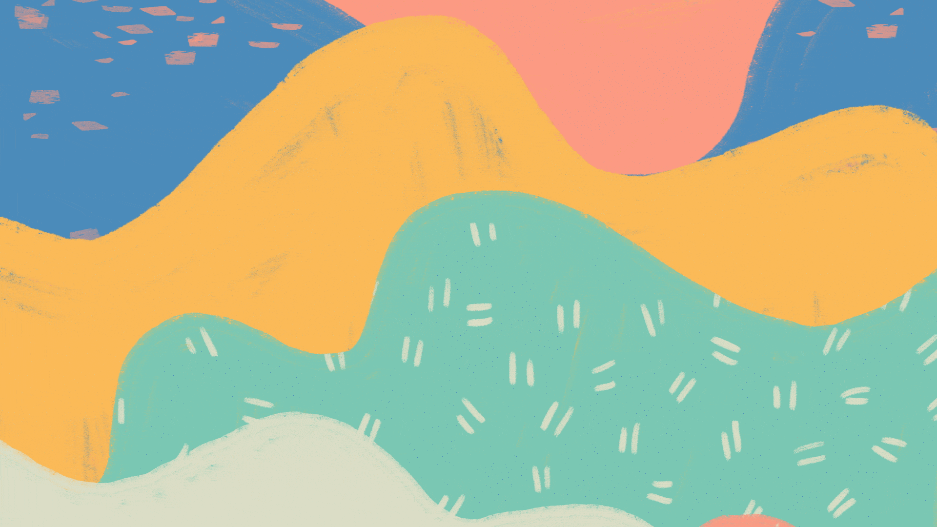 Wave - Landscape animation fun hill loop mograph motion graphics mountain music natural organic pastel pattern psychedelic retro south america summer texture trippy warm wave