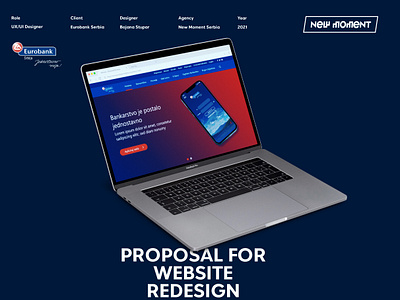 Eurobank Serbia - Proposal for website redesign bank website banking behance creative figma finance fintech landing page ui ui design uiux design ux design