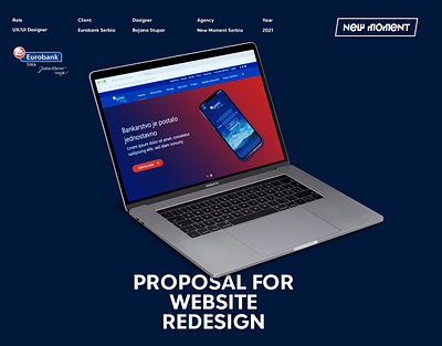 Eurobank Serbia - Proposal for website redesign bank website banking behance creative figma finance fintech landing page ui ui design uiux design ux design