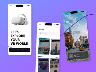 🕶️ Virtual Reality Concept App concept app graphic design mobile app product design product development ui virtual reality vr web app