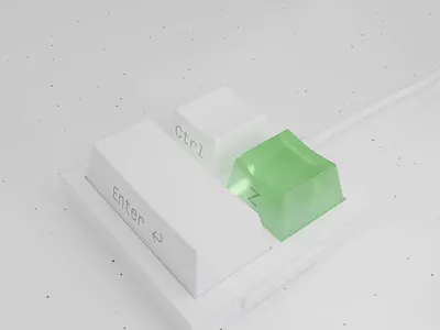 Keyboard 3d animation ui