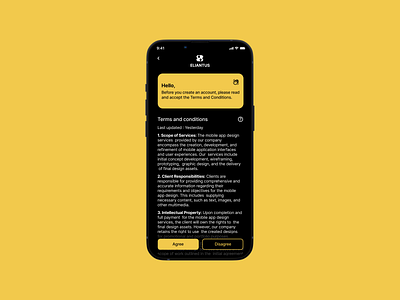 Terms and Conditions | Daily UI Challenge #44 app mobile design ui design user consent