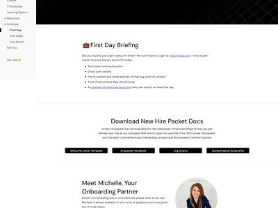 Google Workspace Onboarding Portal on Google Sites google sites google sites template google sites theme intranet notion onboarding web design