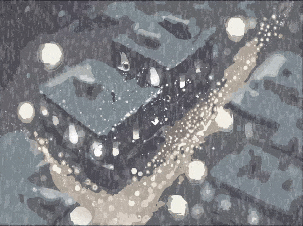 Snowy night after effects animation design graphic design houses illustration illustrator story street vector