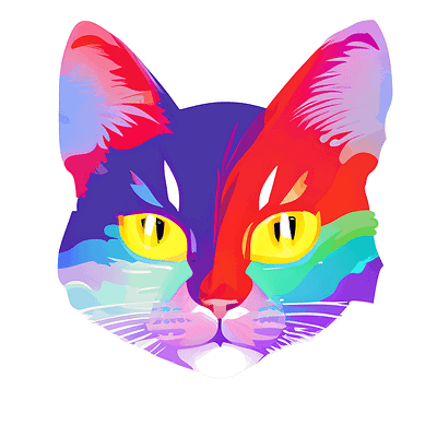Social Media Creative Cat Design 2024 animation graphic design