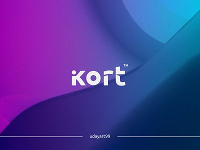 ikort | typography | digital | modern | brand | logo design abstract background branding design designer digital digital logo gradient logo logo logo design minimalist modern tech logo typography vector