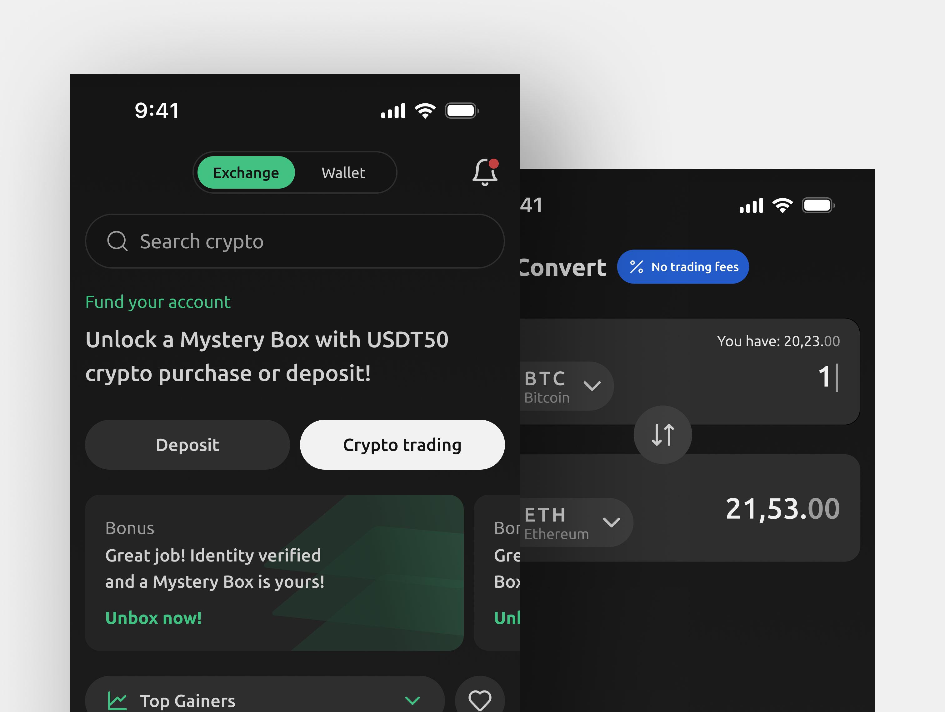 XYZ Trading app exploration by Tyan on Dribbble