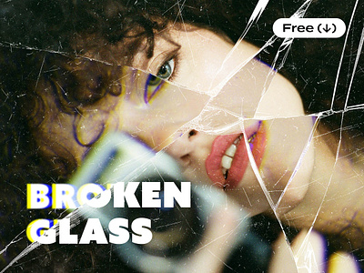 Broken Glass Photo Effect broken cracked damaged destroyed distortion download effect free freebie glass photo photoshop pieces pixelbuddha psd refraction scratches shattered smashed template