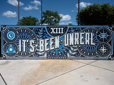 It's Been Unreal Mural 13 illustration mural painting supernatural vector